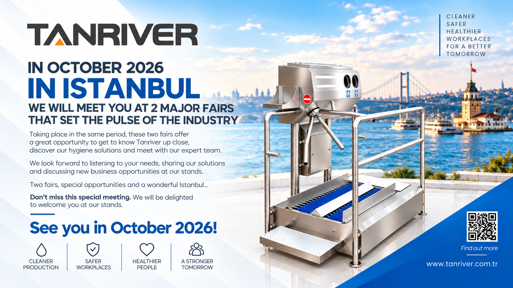 In Istanbul in October — we meet you at 2 major fairs that keep the pulse of the industry